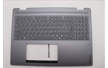 Lenovo 5CB1R68015 C-Cover with keyboard, Switzerland, Luna Grey, Puresight Logo, FingerPrint, UK