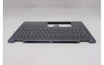 Lenovo 5CB1R68035 C-Cover with keyboard, Belgian, Luna Grey, Puresight Logo, FingerPrint, UK
