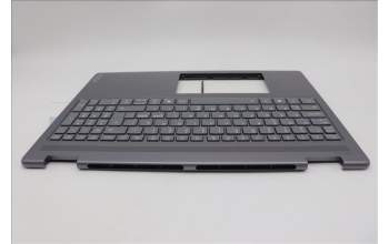 Lenovo 5CB1R68065 C-Cover with keyboard, Norwegian, Luna Grey, Puresight Logo, Non-FingerPrint, UK