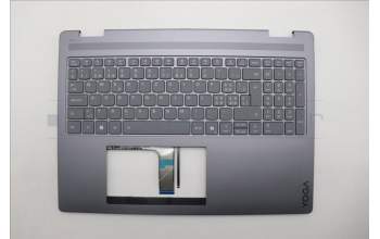 Lenovo 5CB1R68075 C-Cover with keyboard, Switzerland, Luna Grey, Puresight Logo, Non-FingerPrint, UK