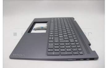 Lenovo 5CB1R68075 C-Cover with keyboard, Switzerland, Luna Grey, Puresight Logo, Non-FingerPrint, UK