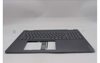 Lenovo 5CB1R68291 C-Cover with keyboard, Ukraine, Luna Grey, Puresight Logo, Non-FingerPrint, US