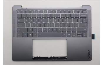 Lenovo 5CB1R68296 C-Cover with keyboard, English, Luna Grey, Puresight Logo, US