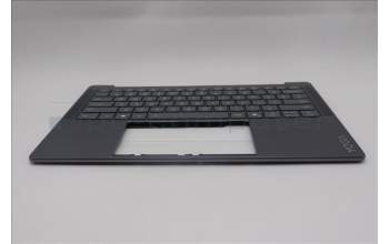 Lenovo 5CB1R68298 C-Cover with keyboard, US English Euro, Luna Grey, Puresight Logo, US
