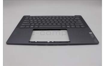 Lenovo 5CB1R68326 C-Cover with keyboard, English, Luna Grey, Non-Puresight Logo, US