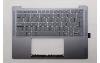 Lenovo 5CB1R68335 C-Cover with keyboard, UK English, Luna Grey, Non-Puresight Logo, UK