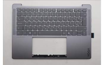 Lenovo 5CB1R68349 C-Cover with keyboard, Slovenian, Luna Grey, Non-Puresight Logo, UK
