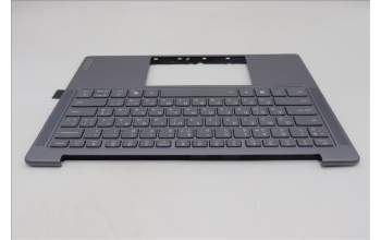 Lenovo 5CB1R68355 C-Cover with keyboard, Ukraine, Luna Grey, Non-Puresight Logo, US