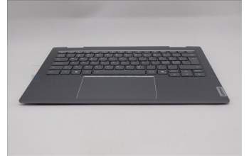 Lenovo 5CB1R70693 C-Cover with keyboard, Nordic, Luna Grey, Backlight, UK