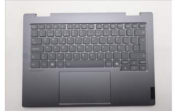 Lenovo 5CB1R71031 C-Cover with keyboard, Portuguese, Luna Grey, Backlight, UK