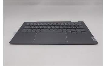 Lenovo 5CB1R71031 C-Cover with keyboard, Portuguese, Luna Grey, Backlight, UK