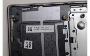 Lenovo 5CB1R71034 C-Cover with keyboard, UK English, Luna Grey, Backlight, UK