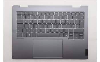 Lenovo 5CB1R71034 C-Cover with keyboard, UK English, Luna Grey, Backlight, UK