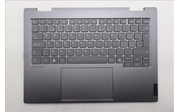 Lenovo 5CB1R71040 C-Cover with keyboard, Switzerland, Luna Grey, Backlight, UK