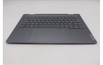 Lenovo 5CB1R71042 C-Cover with keyboard, Belgian, Luna Grey, Backlight, UK
