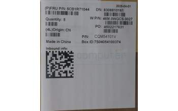 Lenovo 5CB1R71044 C-Cover with keyboard, US English Euro, Luna Grey, Backlight, US