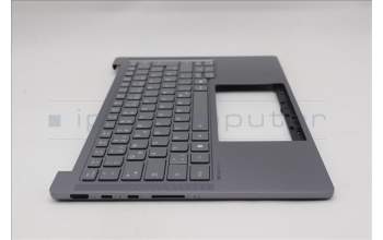 Lenovo 5CB1R71073 C-Cover with keyboard, German, Luna Grey, UK