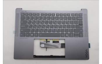 Lenovo 5CB1R71117 C-Cover with keyboard, Greek, Luna Grey, US