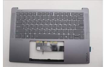 Lenovo 5CB1R71122 C-Cover with keyboard, Arabic, Luna Grey, US