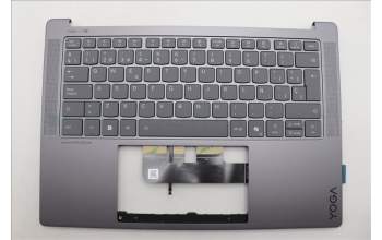 Lenovo 5CB1R71127 C-Cover with keyboard, Spanish, Luna Grey, UK