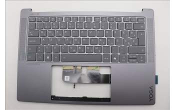 Lenovo 5CB1R71139 C-Cover with keyboard, Slovenian, Luna Grey, UK
