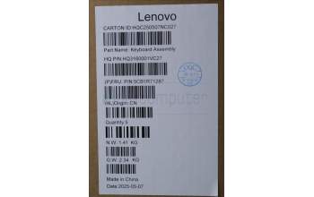 Lenovo 5CB1R71287 C-Cover with keyboard, Bulgarian, Tidal Teal, Non-FingerPrint, Puresight Logo, UK