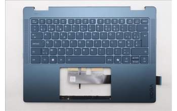 Lenovo 5CB1R71289 C-Cover with keyboard, Belgian, Tidal Teal, Non-FingerPrint, Puresight Logo, UK