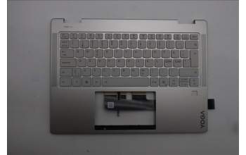 Lenovo 5CB1R71325 C-Cover with keyboard, Nordic, Seashell, FingerPrint, Puresight Logo, UK