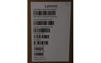 Lenovo 5CB1R71325 C-Cover with keyboard, Nordic, Seashell, FingerPrint, Puresight Logo, UK