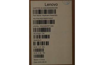 Lenovo 5CB1R71355 C-Cover with keyboard, Nordic, Seashell, Non-FingerPrint, Puresight Logo, UK