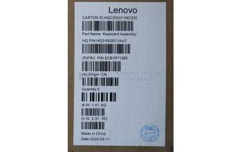 Lenovo 5CB1R71366 C-Cover with keyboard, English, Seashell, Non-FingerPrint, Puresight Logo, US