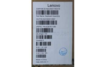 Lenovo 5CB1R71380 C-Cover with keyboard, Hungarian, Tidal Teal, Non-FingerPrint, Non-Puresight Logo, UK