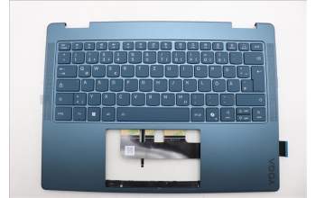 Lenovo 5CB1R71383 C-Cover with keyboard, German, Tidal Teal, Non-FingerPrint, Non-Puresight Logo, UK