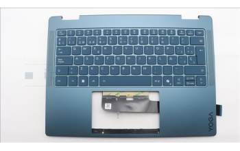Lenovo 5CB1R71389 C-Cover with keyboard, Spanish, Tidal Teal, Non-FingerPrint, Non-Puresight Logo, UK