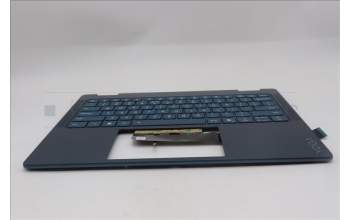 Lenovo 5CB1R71395 C-Cover with keyboard, US English Euro, Tidal Teal, Non-FingerPrint, Non-Puresight Logo, US