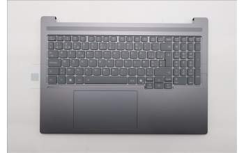 Lenovo 5CB1R91580 C-Cover with keyboard, Belgian, Luna Grey, DIS, UK