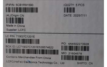 Lenovo 5CB1R91590 C-Cover with keyboard, Greek, Luna Grey, DIS, US