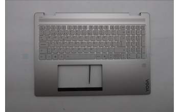 Lenovo 5CB1R98435 C-Cover with keyboard, Portuguese, Seashell, FingerPrint, Puresight Logo, UK