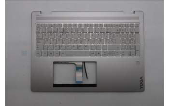 Lenovo 5CB1R98441 C-Cover with keyboard, Spanish, Seashell, FingerPrint, Puresight Logo, UK