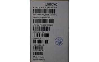 Lenovo 5CB1R99720 C-Cover with keyboard, UK English, Seashell, FingerPrint, Non-Puresight Logo, UK