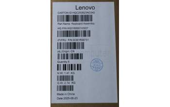 Lenovo 5CB1R99731 C-Cover with keyboard, Belgian, Seashell, FingerPrint, Puresight Logo, UK