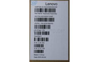 Lenovo 5CB1R99763 C-Cover with keyboard, Portuguese, Seashell, Non-FingerPrint, Puresight Logo, UK