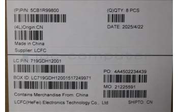 Lenovo 5CB1R99800 D-Cover 83M4, Black