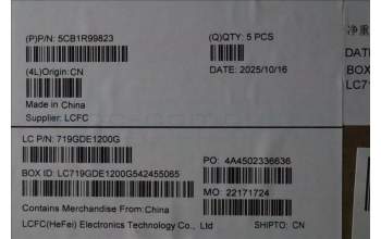 Lenovo 5CB1R99823 C-Cover with keyboard, Slovenian, Black