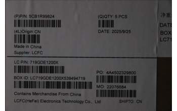 Lenovo 5CB1R99824 C-Cover with keyboard, Spanish, Black, UK