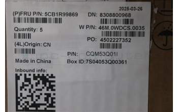 Lenovo 5CB1R99869 C-Cover with keyboard, Arabic, Arctic Grey, Backlight, H-series, US