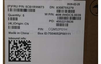 Lenovo 5CB1R99873 C-Cover with keyboard, US English Euro, Arctic Grey, Backlight, H-series, US