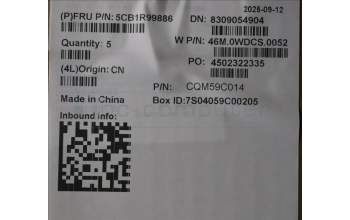 Lenovo 5CB1R99886 C-Cover with keyboard, Nordic, Arctic Grey, Backlight, H-series, UK