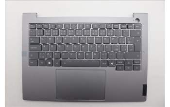 Lenovo 5CB1S00179 C-Cover with keyboard, Czech Slovakian, Arctic Grey, Backlight, U-series, UK