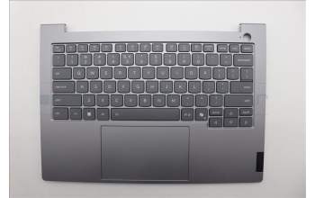 Lenovo 5CB1S00180 C-Cover with keyboard, US English Euro, Arctic Grey, Backlight, U-series, US
